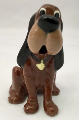 Vintage Hagen Renaker Disney Lady And The Tramp “ Trusty “ RARE Mouth Opening. 3