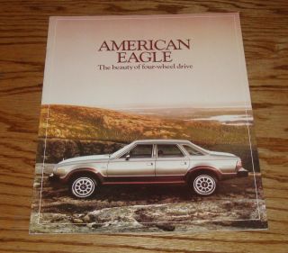 1980 Amc American Motors American Eagle Sales Brochure 80