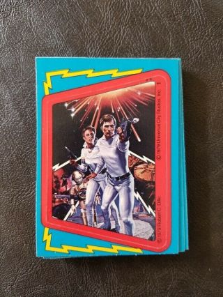 1979 Buck Rogers Complete Sticker Set Of 22