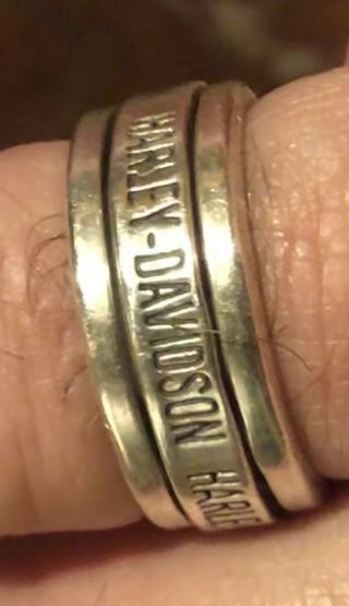 Harley Davidson Ring Size 11 Sterling Silver 925