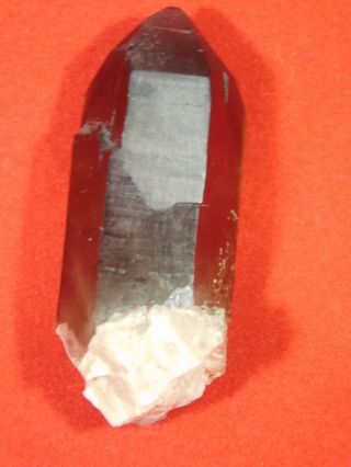 A Small 100 Natural Smoky Quartz Crystal On Microcline From Colorado 14.  8gr