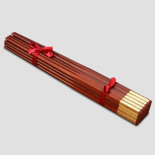 10 Pairs Chopsticks,  Red Sandalwood Wood,  China Cloud Wooden Japanese Kuaizi Gift