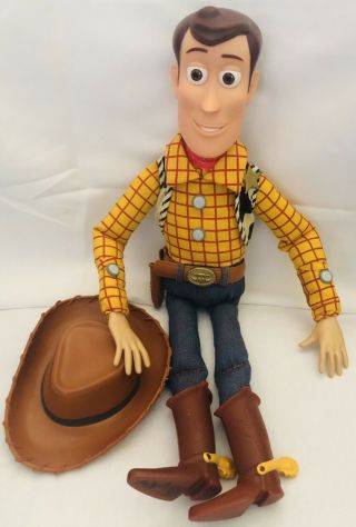 Disney Pixar Toy Story Talking Figure Doll Sheriff Woody Cowboy 
