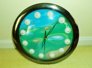 Vintage Golf Ball Clock - - Quartz Movement - - A Great Gift For The Golf Enthusiast