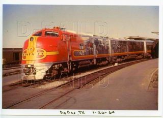 8ee195 Rp 1964/2000s At&sf Santa Fe Railroad Loco ? Dallas Texas