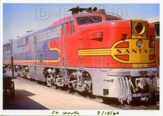 8ee200e Rp 1964/2000s At&sf Santa Fe Railroad Loco 60 Ft Worth Texas