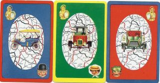 Swap Playing Cards A Set Of 3 Cards Cars - All B/banks