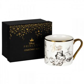 Disney Collectable Belle From Beauty And The Beast Gold Rim Mug From Widdop & Co