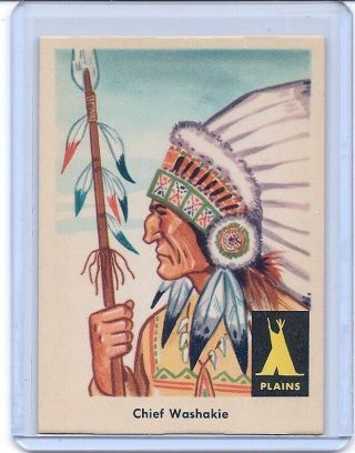 1959 Fleer Indian Trading Card 14 Chief Washakie