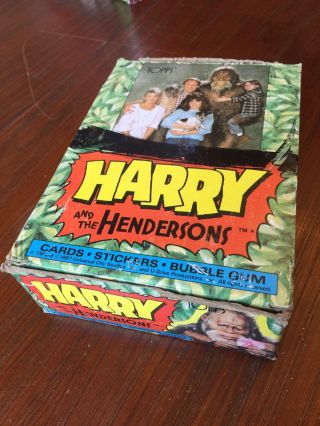 Harry And The Hendersons Topps Box - - 36 Packs - 1987