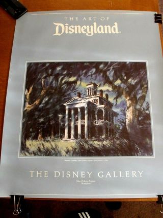 The Art Of Disneyland Orleans Square Haunted Mansion Poster Sam Mckim 1987