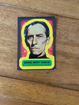 1977 Topps Star Wars Sticker 8.  Grand Moff Tarkin