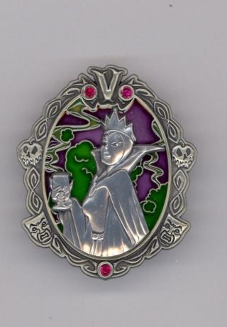 Disney Wonderfully Wicked Pewter Oval Evil Queen Goblet Snow White Villain Pin