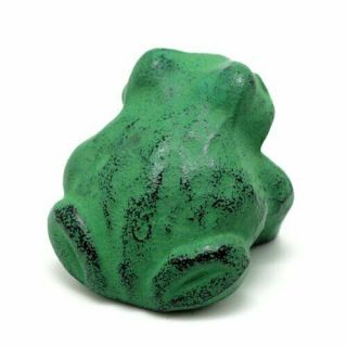 Southern Iron paperweight frog B Green 3