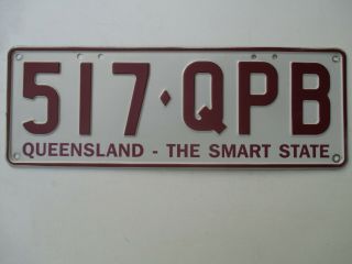 Scarce 2008 Queensland Smart State Trailer Qpb Licence Plate