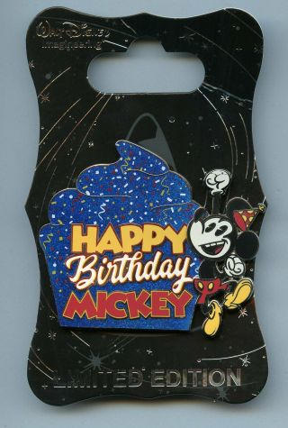 Wdi Disney Happy Birthday Mickey Mouse Giant Cupcake Le 250 Pin & Card