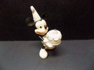 Disney Lenox April Diamond Birthstone Happy Birthday To You Mickey Mouse Figuri