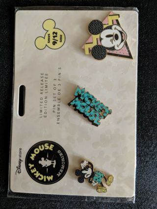 Mickey Mouse Memories Disney Store Pin Set Limited Release September
