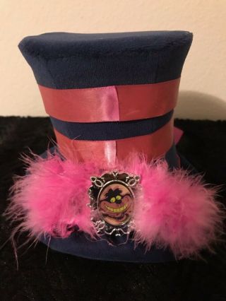 Disney Parks Cheshire Cat Mini Top Hat Alice In Wonderland Adult