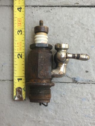Antique Vintage Champion Built - In Priming Cup Spark Plug