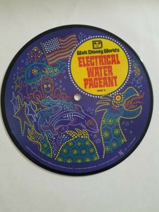 Very Rare 1973 Disney World Electrical Water Pageant Picture Disc,  Record