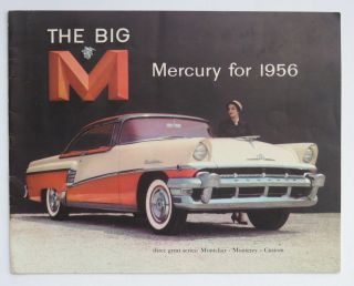 1956 Mercury Full Line Brochure Montclair Monterey Custom