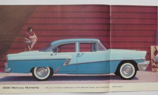 1956 Mercury Full Line Brochure Montclair Monterey Custom 3