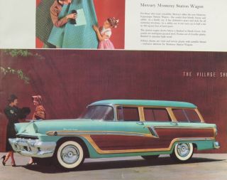 1956 Mercury Full Line Brochure Montclair Monterey Custom 5