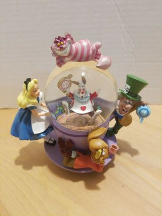 Alic In Wonderland Spinning Tea Cup Snowlgobe