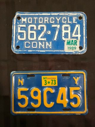Pair Motorcycle Plates - 
