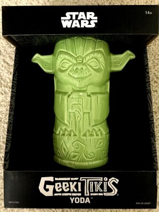 Geeki Tikis Stars Wars Yoda Ceramic Tiki Mug 14 Oz (with Blemish) See Photos