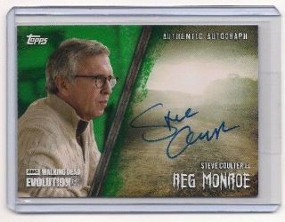 Topps Walking Dead Evolution Steve Coulter/reg Monroe Autograph Card 25/25