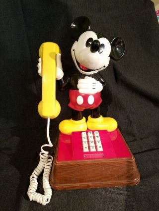 Vintage 1976 The Mickey Mouse Push Button Telephone Disney