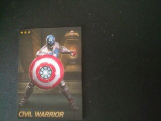 Civil Warrior Card 12 Marvel Contest Of Champions Dave & Buster 