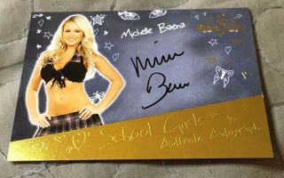 2017 Benchwarmer Card School Girls Authentic Autograph Michelle Baena