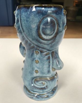 Muntiki Tiki Mug By Paul Neilsen Blue Coral Seahorse Very Hard To Find