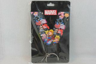 Sdcc Comic Con 2016 Skottie Young Mystery Pin Captain Marvel Lanyard