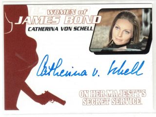 Women Of James Bond Wa41 Catherina Von Schell As Nancy Autograph