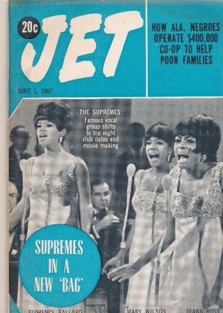 6/1/1967 The Supremes Diana Ross 1st Cover Alabama Negroes Operate Co - Op $400000