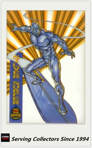 1994 Marvel Universe Trading Cards Suspended Animation Card 5 Silver Surfer