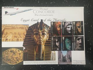 Rare Concorde Cover.  Great Concorde Destinations.  Egypt.  Only 25 Produced