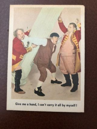 1959 Fleer Three Stooges 85 - Give Me Your Hand.  Vg - Sweet Card