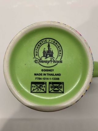 Disney Parks Mickey Mouse Ceramic Travel Mug Tall Cup Colorful Rare 4