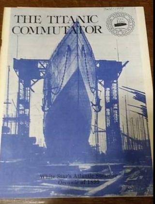 Fall 1979 Titanic Commutator White Star Liner Oceanic With Deck Plan