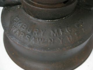 Antique Embury MFG Co No.  40 Supreme Barn Lantern 6