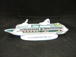 Royal Caribbean Splendour Of The Seas Model Cruise Ship Souvenir Advertising