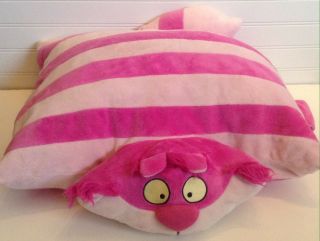 Disney Parks Alice In Wonderland Pink Cheshire Cat Pillow Pal Stuffed Animal