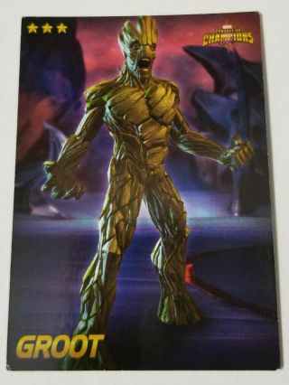 Marvels Contest Of Champions Dave & Busters Uncommon Non - Foil Card 27 (groot)