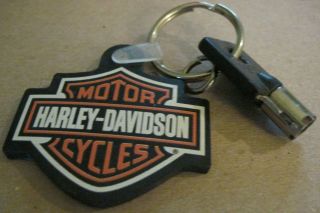 Harley Davidson Motorcycles Barrel Key And Harley Logo Key Ring Classic Harley