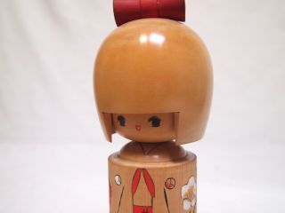 9.  4inch Japanese kokeshi Antique wooden Doll By 